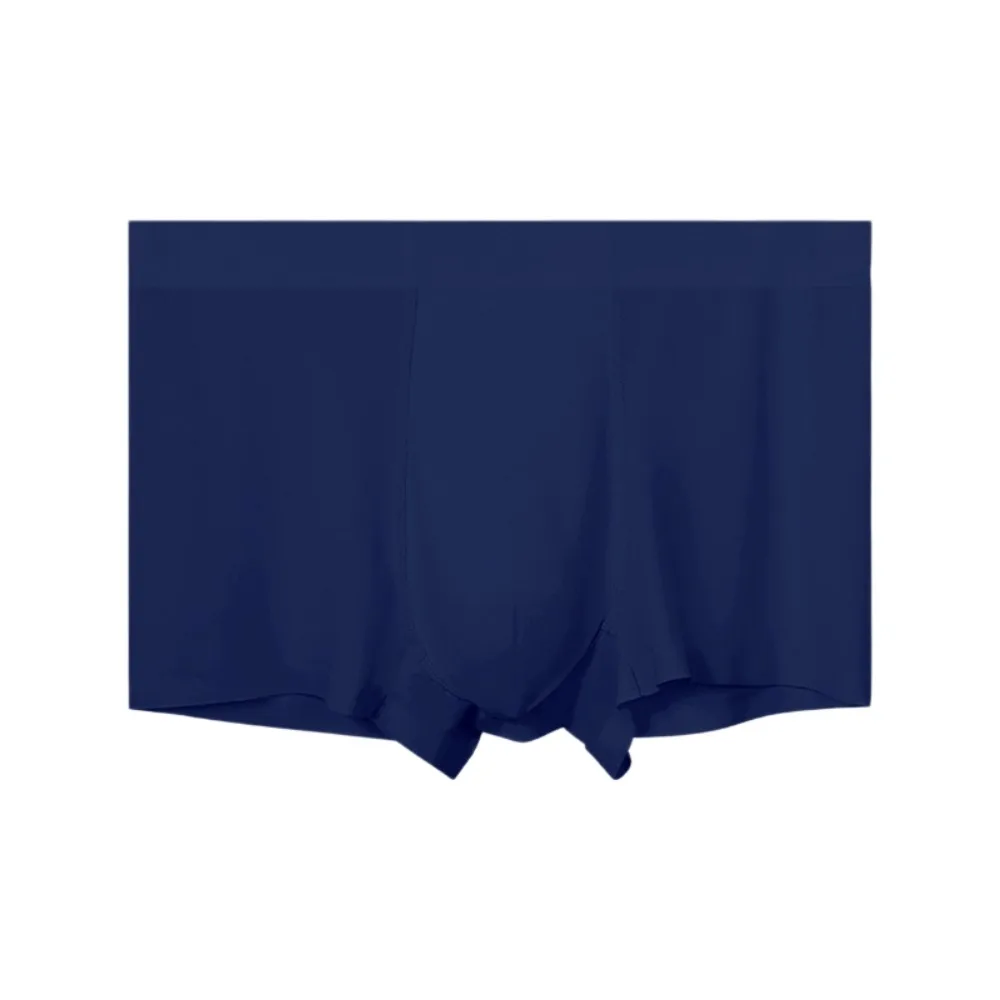 Comfortable Underpants Men Boxer Briefs Solid Color Underwear Ice Silk Boxers Quick Dry Thin Underwear for Men Sports