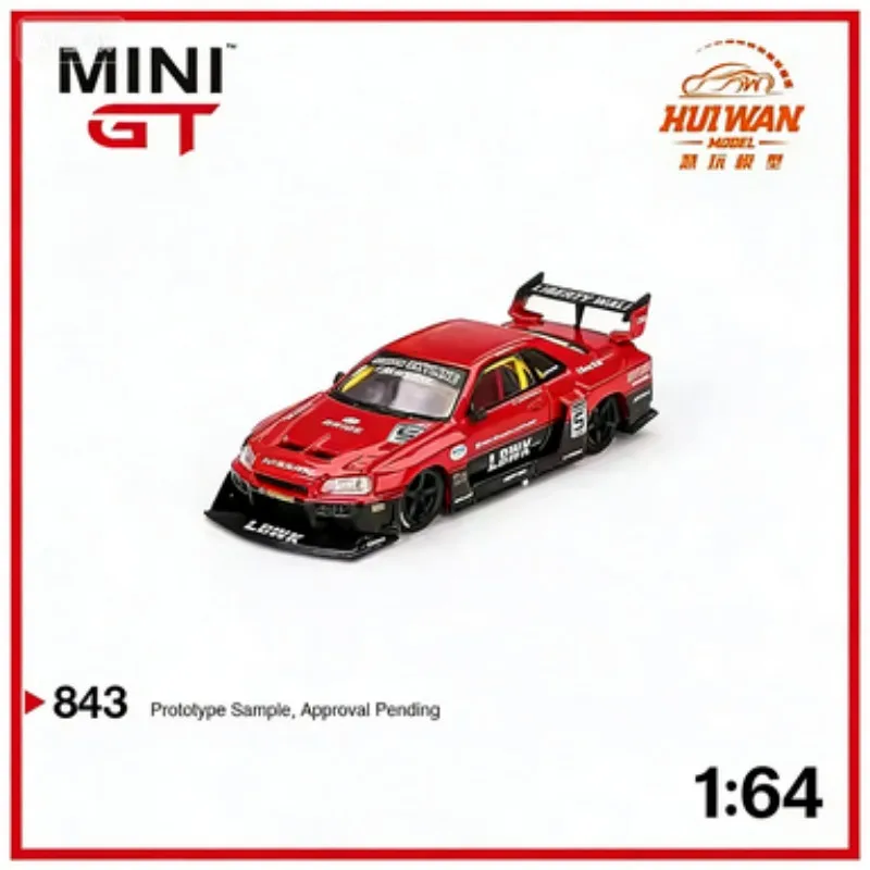 

MINIGT 1:64 Nissan, die-cast alloy car model, high-end static collection model for adults, a gift for boys.
