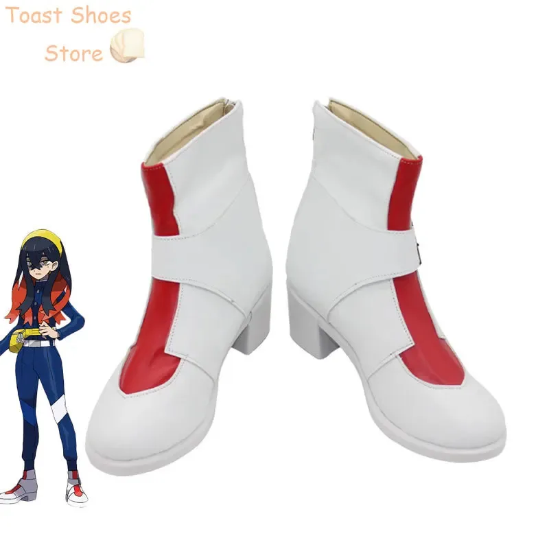 

Carmine Cosplay Shoes Blueberry Academy PU Shoes Halloween Carnival Boots Cosplay Prop Costume Prop