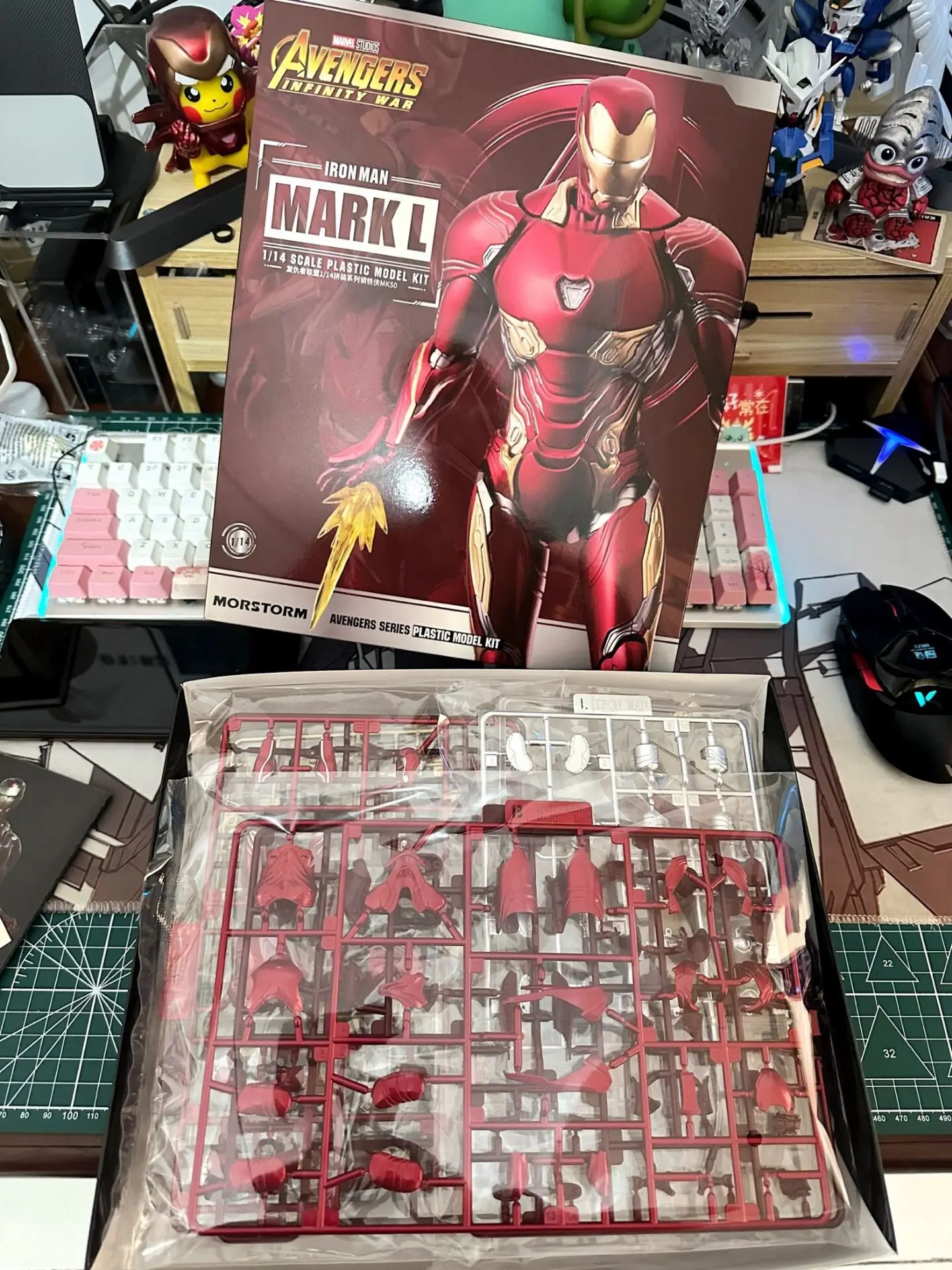 Figurine Iron Man Mk85 Mk50, Kit de modèles d'assemblage, figurines d'action mobiles Iron Man, Statue Gk, poupée, collection de jouets de bureau, cadeau, en Stock