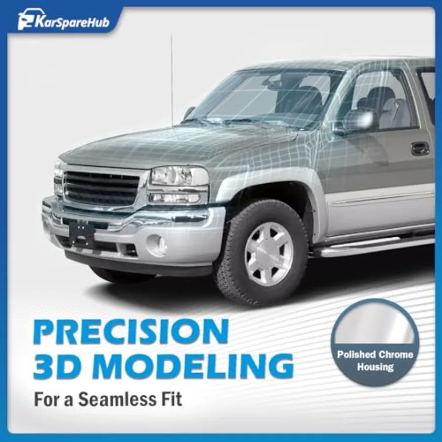 Conjunto de faróis para 19992006 GMC Sierra 1500 2500 e 20002006 GMC Yukon XL com lâmpadas completas do lado do motorista e do passageiro H