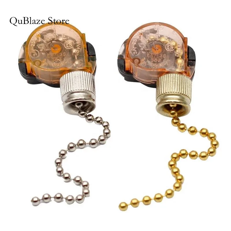 E87438 303 ON OFF 2 Position 3A 250VAC 6A 125VAC Ceiling Fan Light Pull Chain Switch
