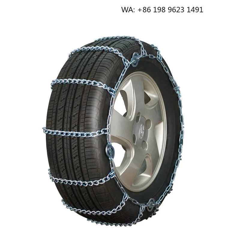 11JM Emergency Snow Chains, Anti-Skid Tire Cover Chain for Vehicle Slippery Snowy Icy Road Winter Protection