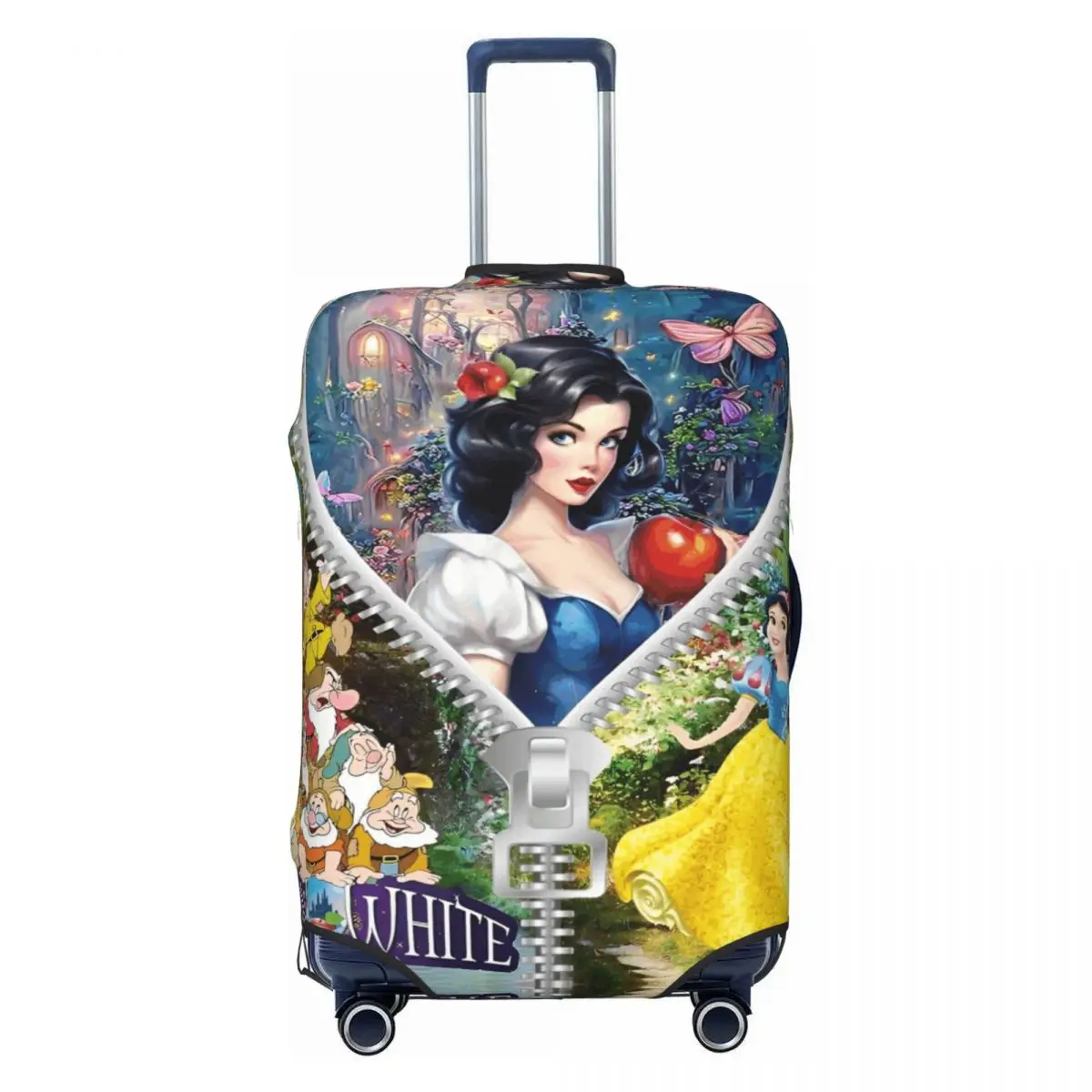 

Snow White Princess Cinderella Suitcase Cover Business Holiday Fun Luggage Supplies Protector