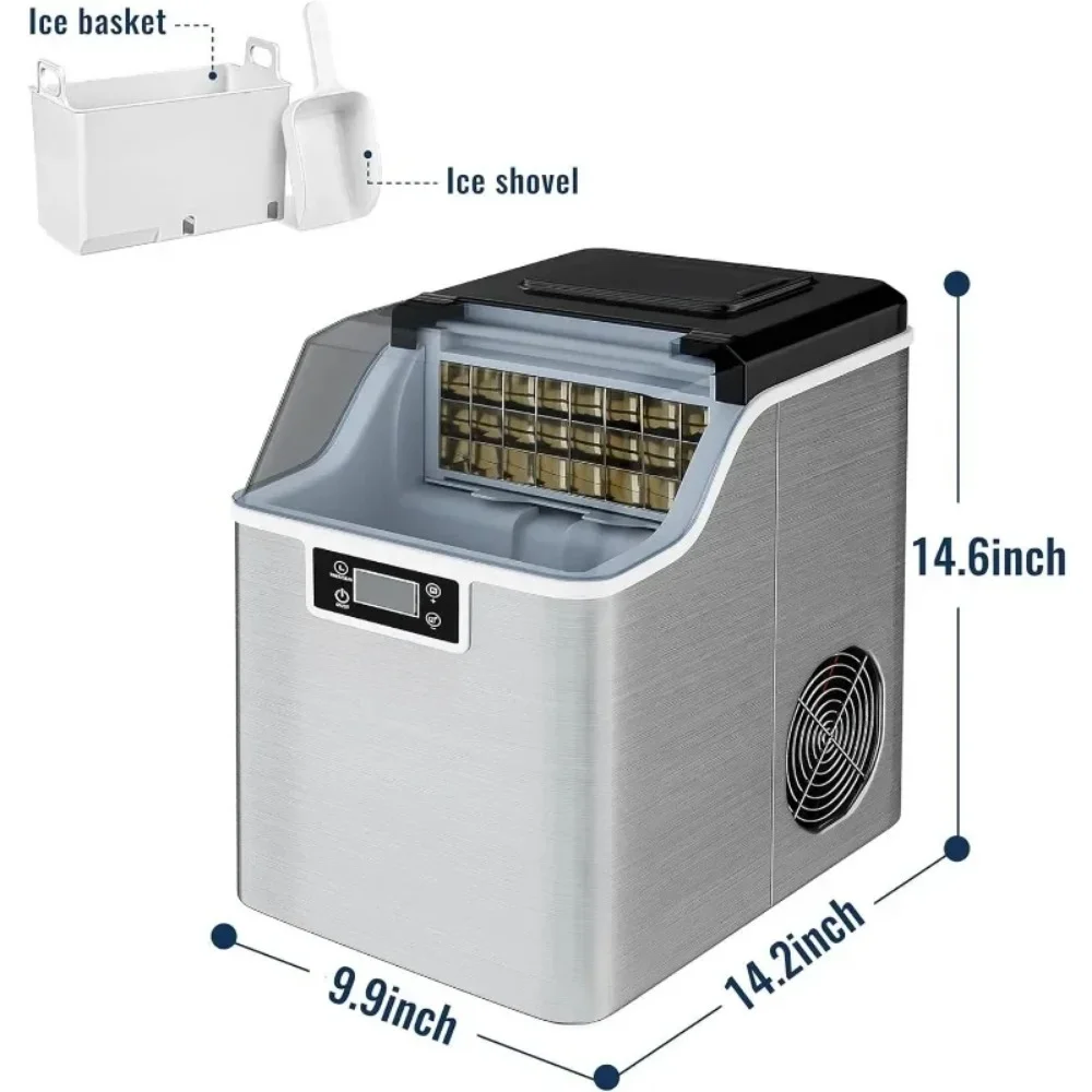 HAOYUNMA-Machine à glaçons compacte portable, 2 façons d'ajouter de l'eau, machine à glaçons auto-books, dessus de seau