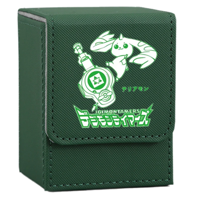 Digimon Adventure Kartenetui Growmon Gargomon Kyubimon Rapidmon Taomon Leder Actionfiguren Anime Game Collection Aufbewahrungsbox