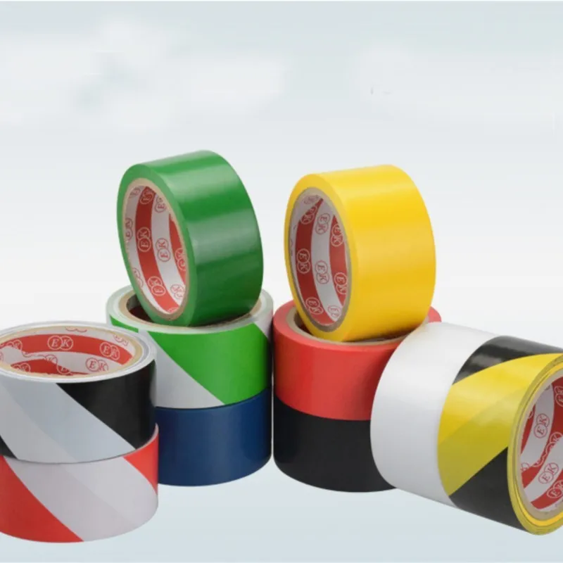 Blue Green Yellow Black White Red PVC 18M 33M x 20/48/60/80/100/150mm Width Splicing Insulating Seal Warning Tape Floor Workshop