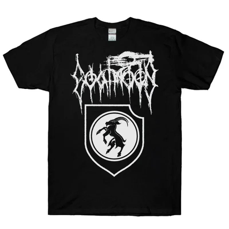 Goatmoon Logo Goat Black T-Shirt Fullsize S-5Xl