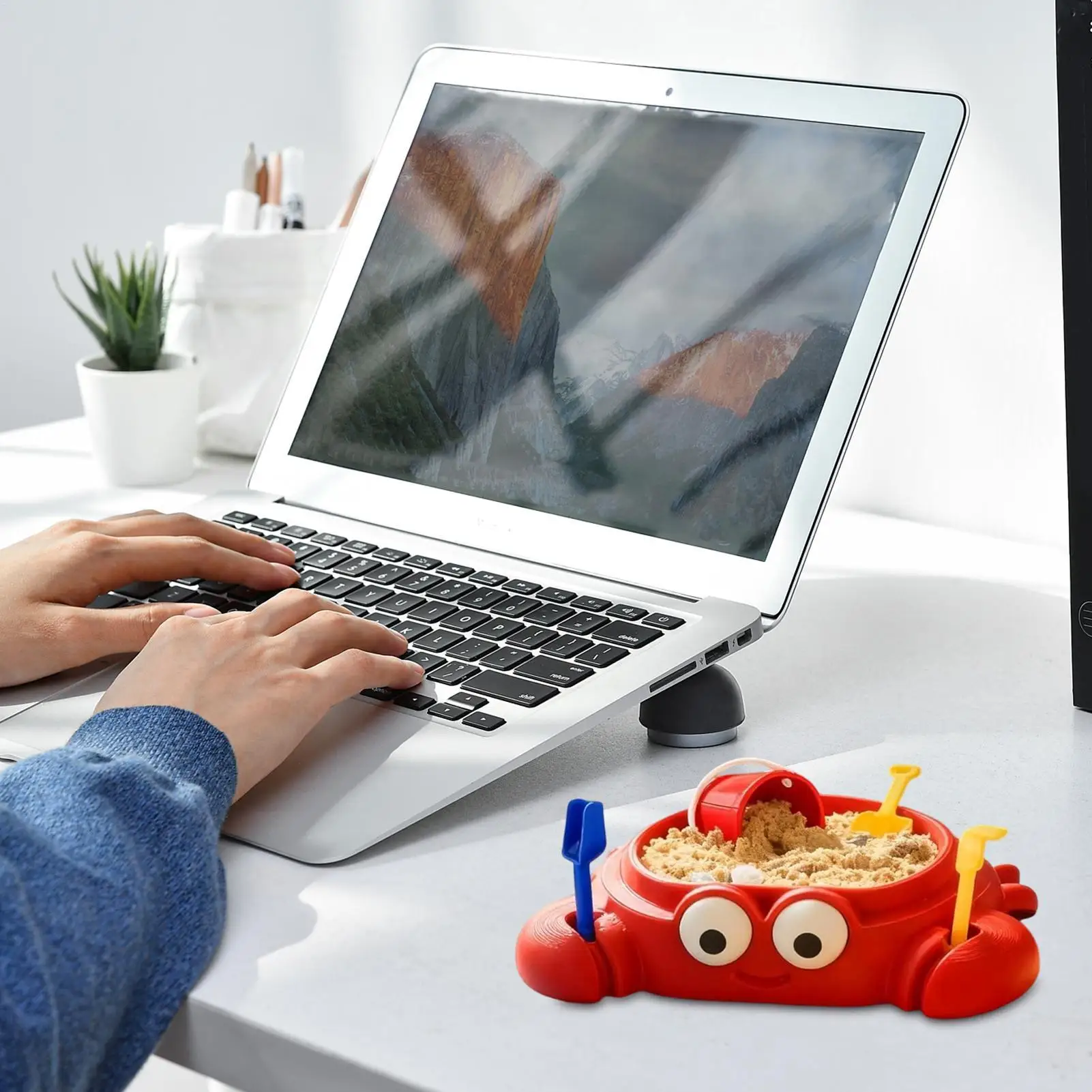 صندوق رمل صغير على شكل سرطان البحر انتزاع اللعب صندوق رمل حفار المنتزع الكبار مخلب السلطعون مخالب الشاطئ البلاستيك شاطئ البحر الكبار مجموعة الرمال الحسية #5