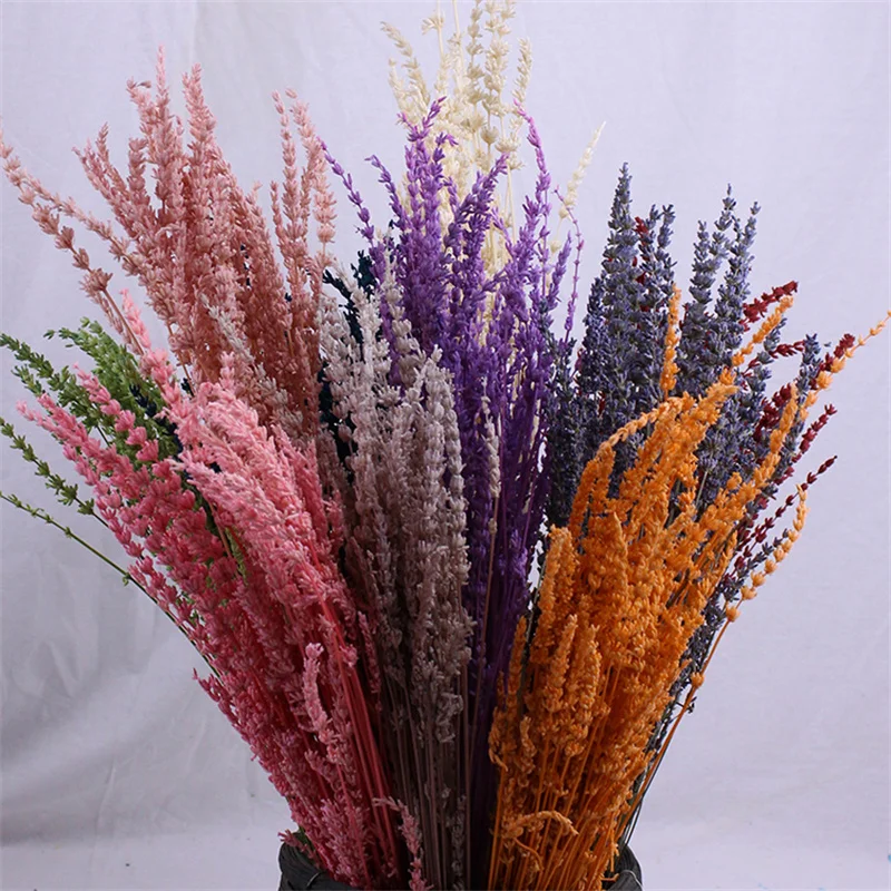 50g Real Natural Dried Flowers,Preserved Lavender Bouquet Natural Dried Flower for Wedding Party Decoration DIY Bridal Bouquet