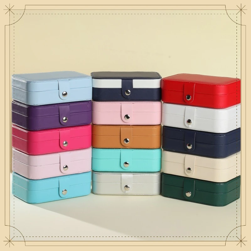 Large Jewelry Box Travel Portable Ring Earrings Pendant Jewelry Storage Box Large Capacity Jewelry Box Cross-border