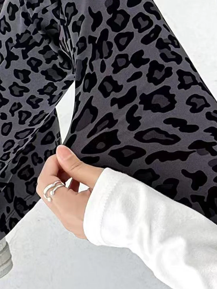 High Waist Yoga Pants Women's Fitn Tight ark Skin Pattern Boting Trousers Spring Autumn New Abdomen Lifting Butt Enha...