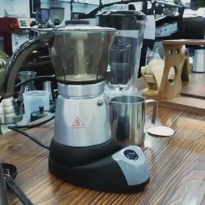 150 مللي/300 مللي ماكينة صنع القهوة الكهربائية أكواب الألومنيوم موكا وعاء 480 واط الكهربائية ماكينة صنع القهوة الإيطالية Percolator للمنزل الفضة 3/6 أكواب