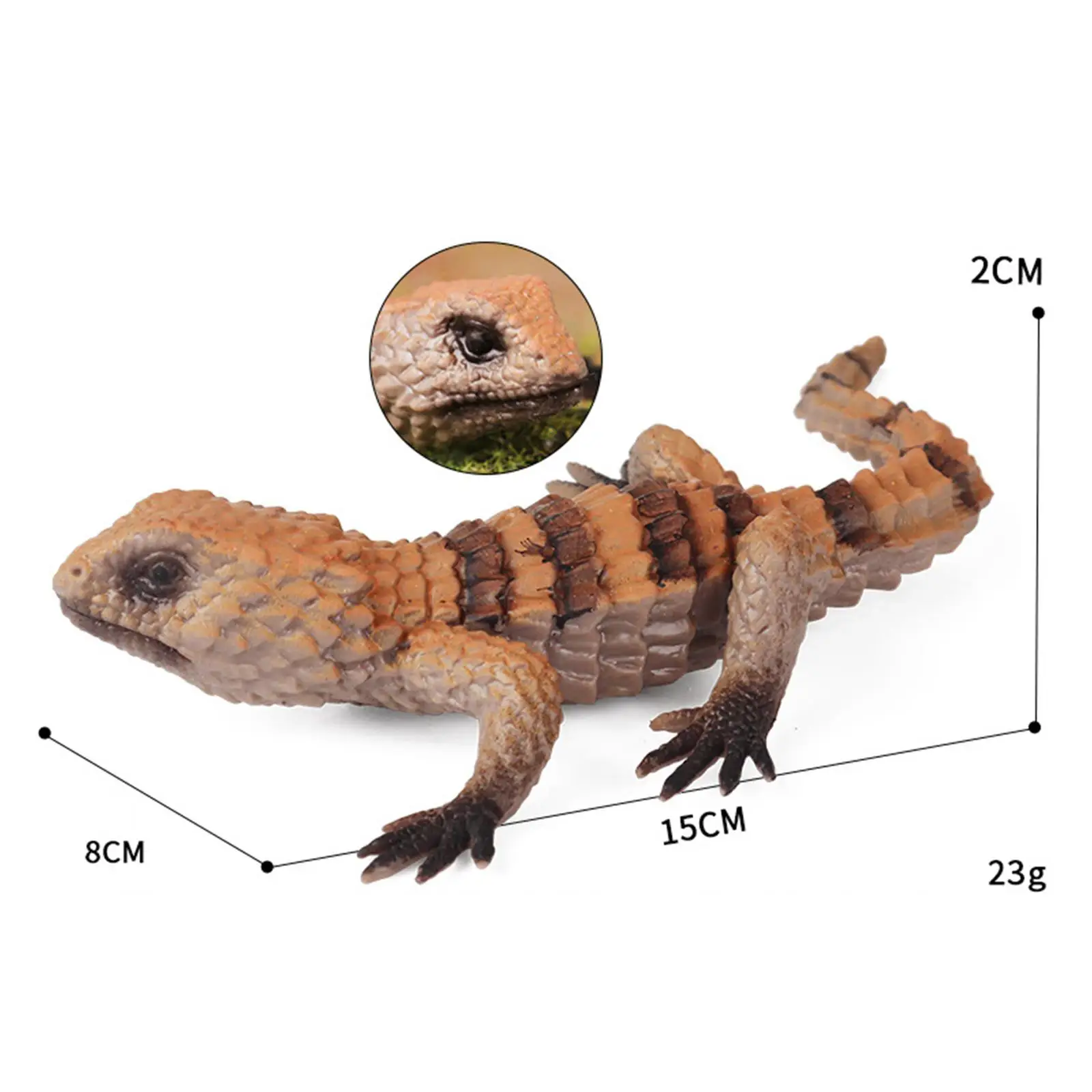 Handgeschilderd Mini Hagedis Beeldje Realistisch Dierenspeelgoed Cake Topper Desktop Decor Sculptuur voor thuiskantoor