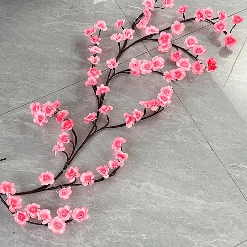 Decora la decorazione della stanza interna Fiori Decorazione interna della camera da letto Luci del ramo di un albero a LED per parete, strisce luminose