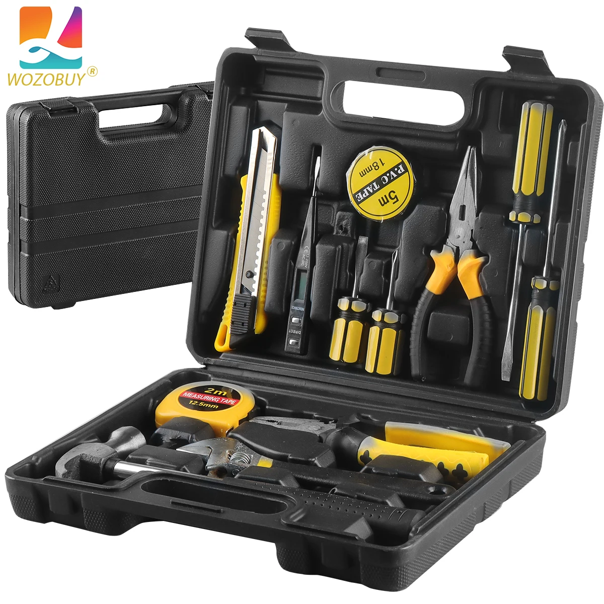 

8/9/12/13Pcs Hand Tool Sets Household Home Repair Tool Set Screwdriver Tool Box Set Scissors Claw Hammer Tools For Home Use
