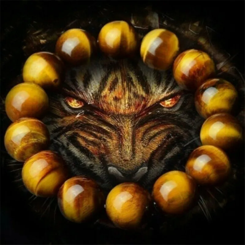 6/8/10/12mm Gorgeous Blue Tiger Eye Bracelets for Men Women Natural Tiger Eye Stone Beads Bracelet Buddha Bracelets Unisex