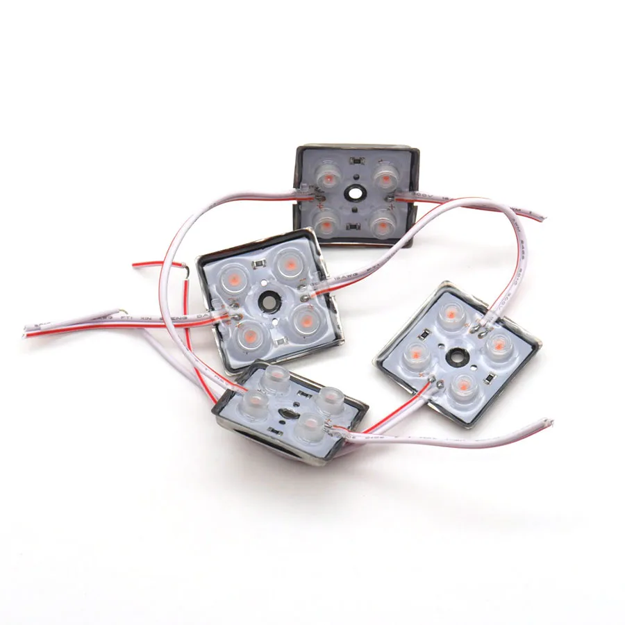 500PCS DC12V 3535 LED Backlight Module 4 LEDs/Unit Waterproof Iron Case 2W Max 120 Degree Beam for Advertising Letters Billboard