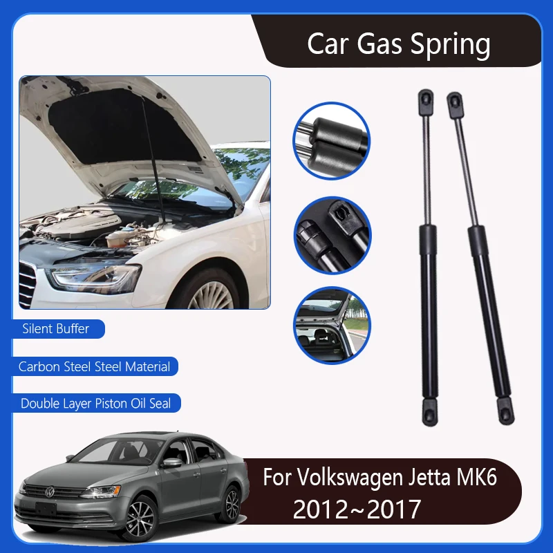 Car Gas Hydraulic Rods For Volkswagen VW Jetta MK6 2012-2017 Spring Tailgate Gas Strut Shock Strut Lift Support Auto Accessories