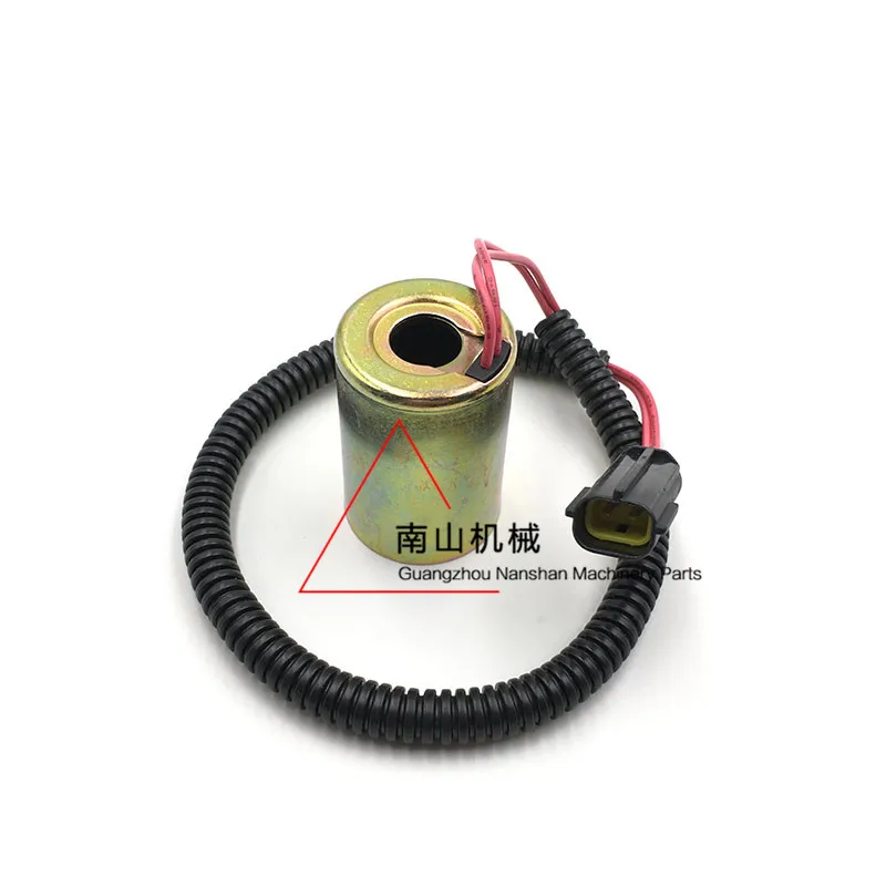 Excavator Accessories Solenoid Valve Coil Rotary Pilot Safety Lock Coil For Doosan Daewoo Dh55 60-5/-7