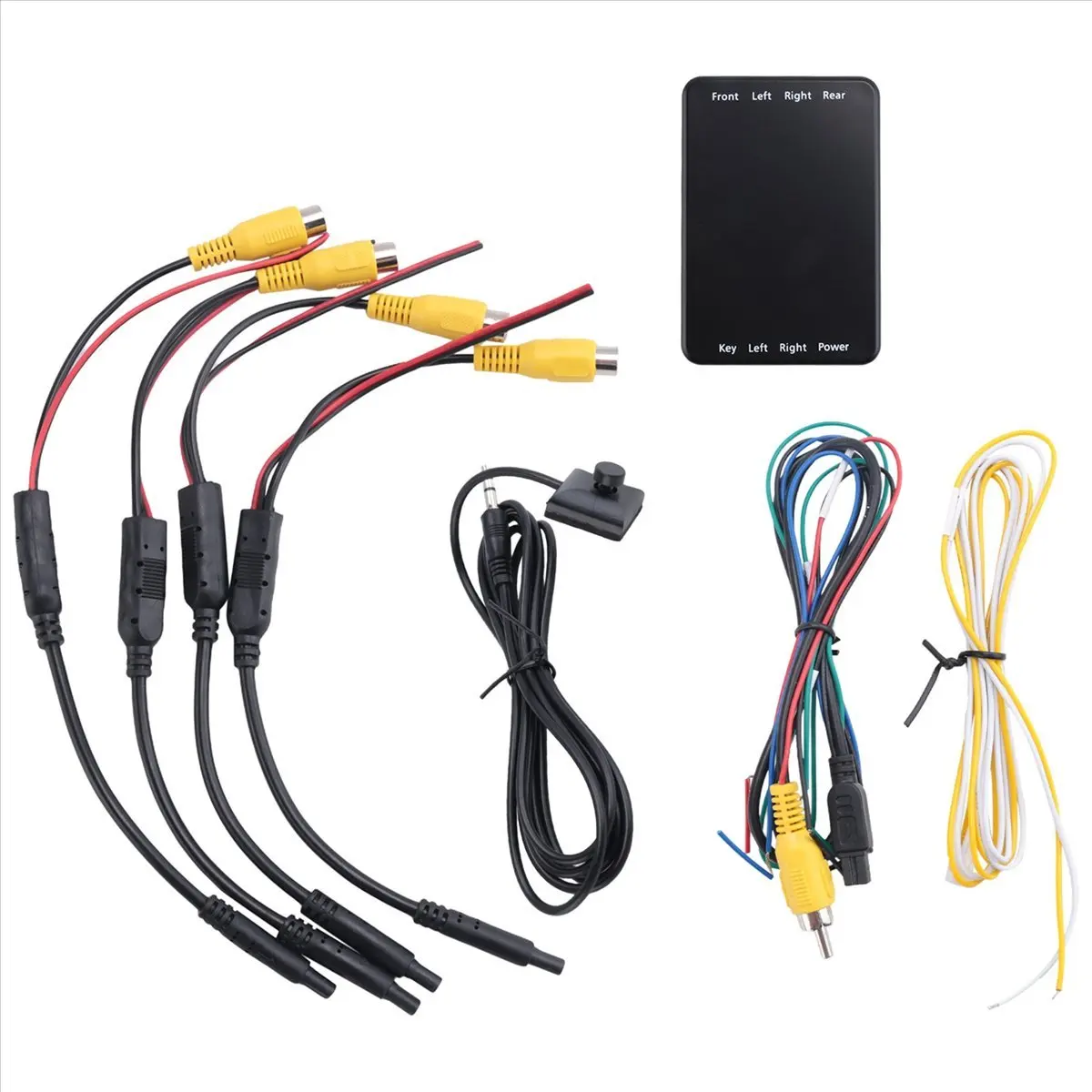 Super Sale 4 Way Cameras Switch System 360 View Car Camera Control Box for Rear Front Camera Rear View Backup Cameras for Car
