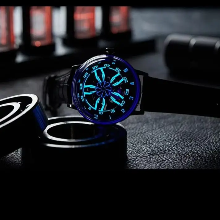 OBLVLO Orologio automatico da uomo 42MM Orologio da polso meccanico Luminoso quadrante ruota girevole con zaffiro impermeabile 5ATM