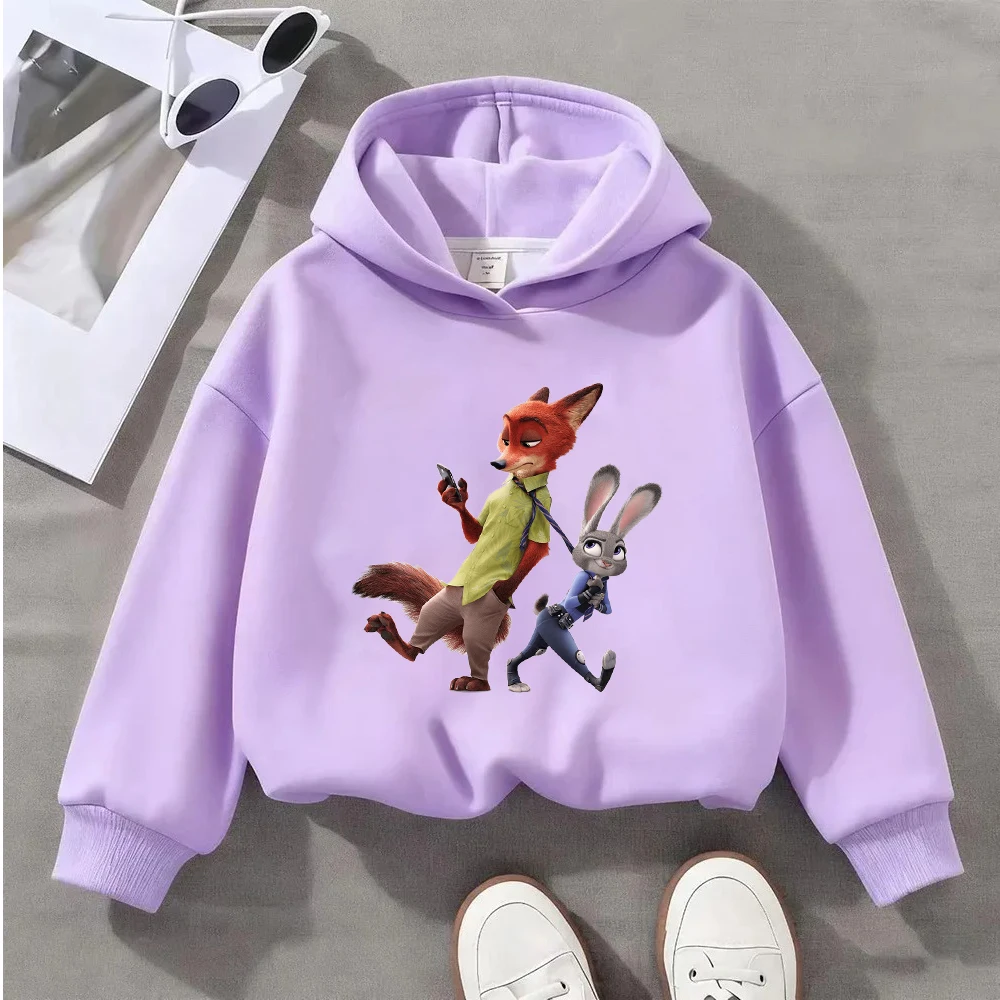 ديزني زوتوبيا نيك جودي هوديي النساء الرجال أزياء عارضة طويلة الأكمام البلوز البلوز #5