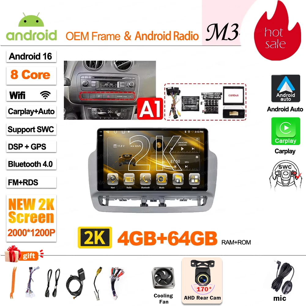 Android 16 For SEAT Ibiza 6J IV 4 2008 - 2015 Multimedia Video Player Car Radio Player Auto Stereo CarPlay Mirror Link DVD QLED image 3