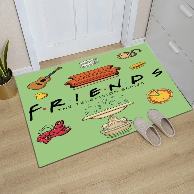 Friends Carpet Non-slip Indoor Outdoor Children\'s Room Doors Mat Floor Bathroom Entrance Kitchen Originality Rug Decoration Gift