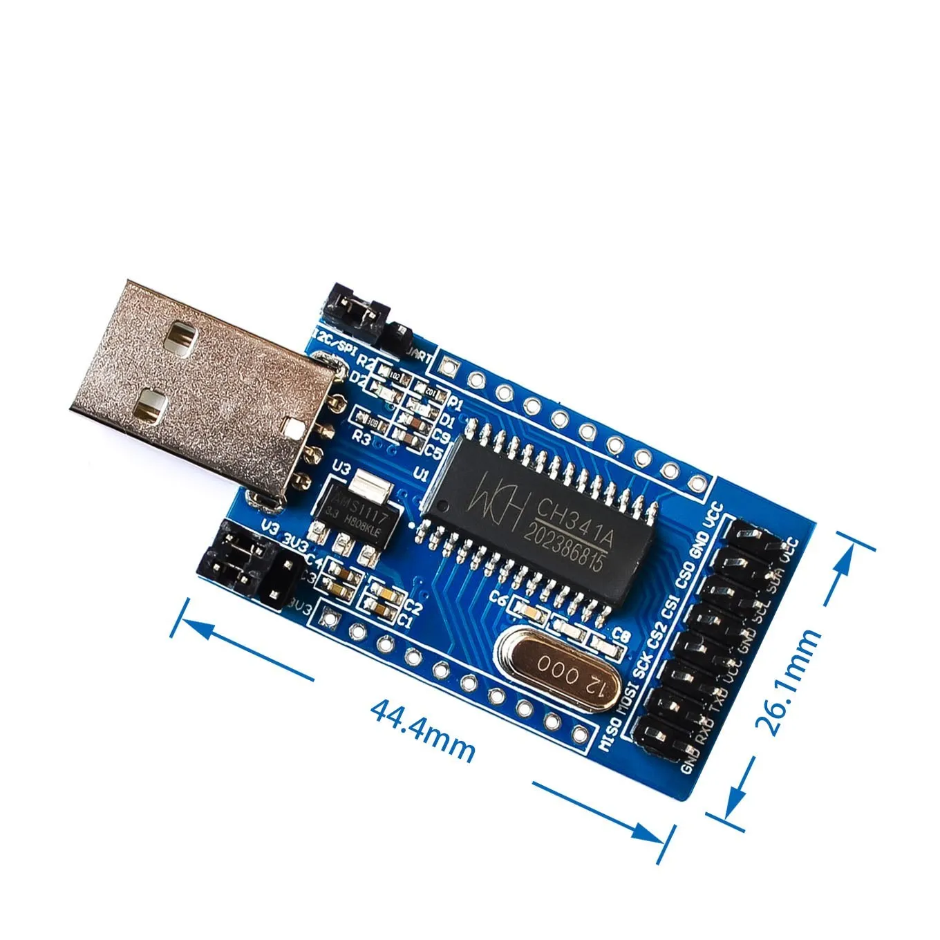 

CH341A Programmer USB to UART IIC SPI I2C Convertor Parallel Port Converter Onboard Operating Indicator Lamp Board Module