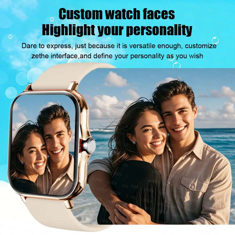 الرياضة الرجال 2026 الساعات الذكية اللياقة البدنية ساعة مراقبة القلب Smartwatch بلوتوث دعوة تشغيل الموسيقى 1.83 ''مفاجأة هدية الساعات