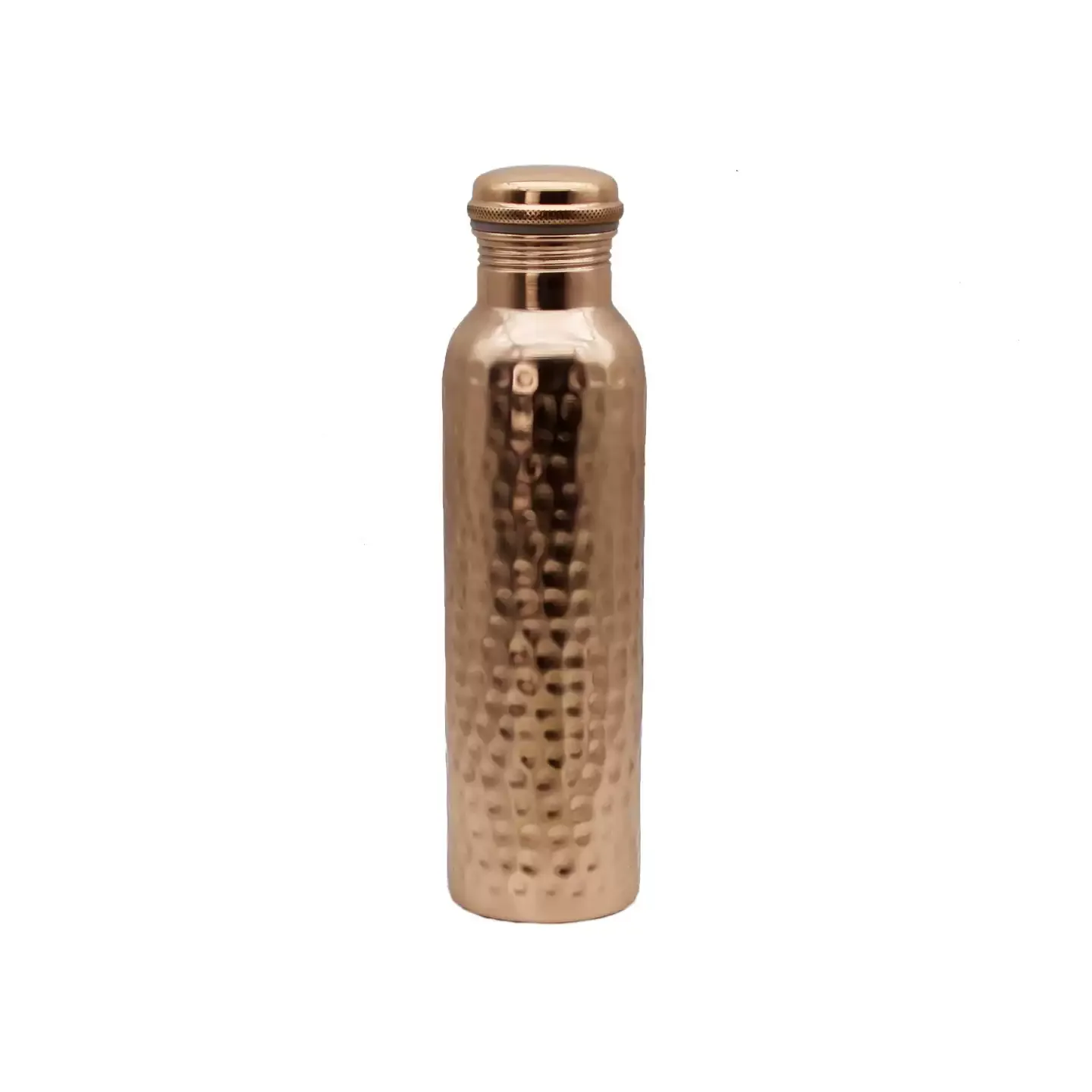Handmade Pure Copper Water Bottle, Vessel for Yoga Outdoor Sports, Traditional Metal Canteen