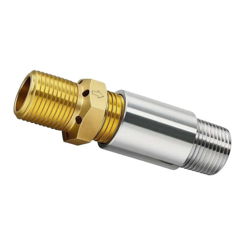 Propane Burner Nozzle with 1/2 NPT Fitting for Outdoor Gas Heating Equipment Supporting Controlled 4.3 W and 6 W BTU Delivery