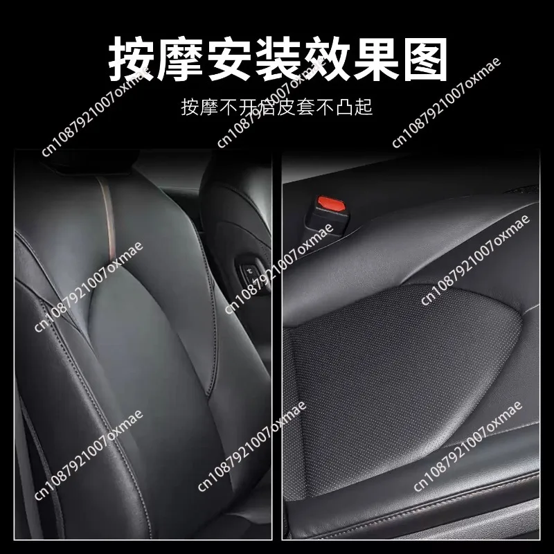 12-Point Pneumatic Car Seat Massager - Adjustable Lumbar & Waist Support, Built-In Air Pressure Massage System for Driving