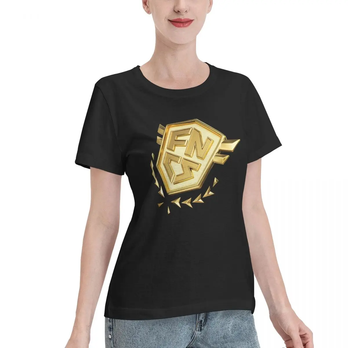 Popular Pick FNCS Women's T-shirt Casual Dating Comfy Daily Top