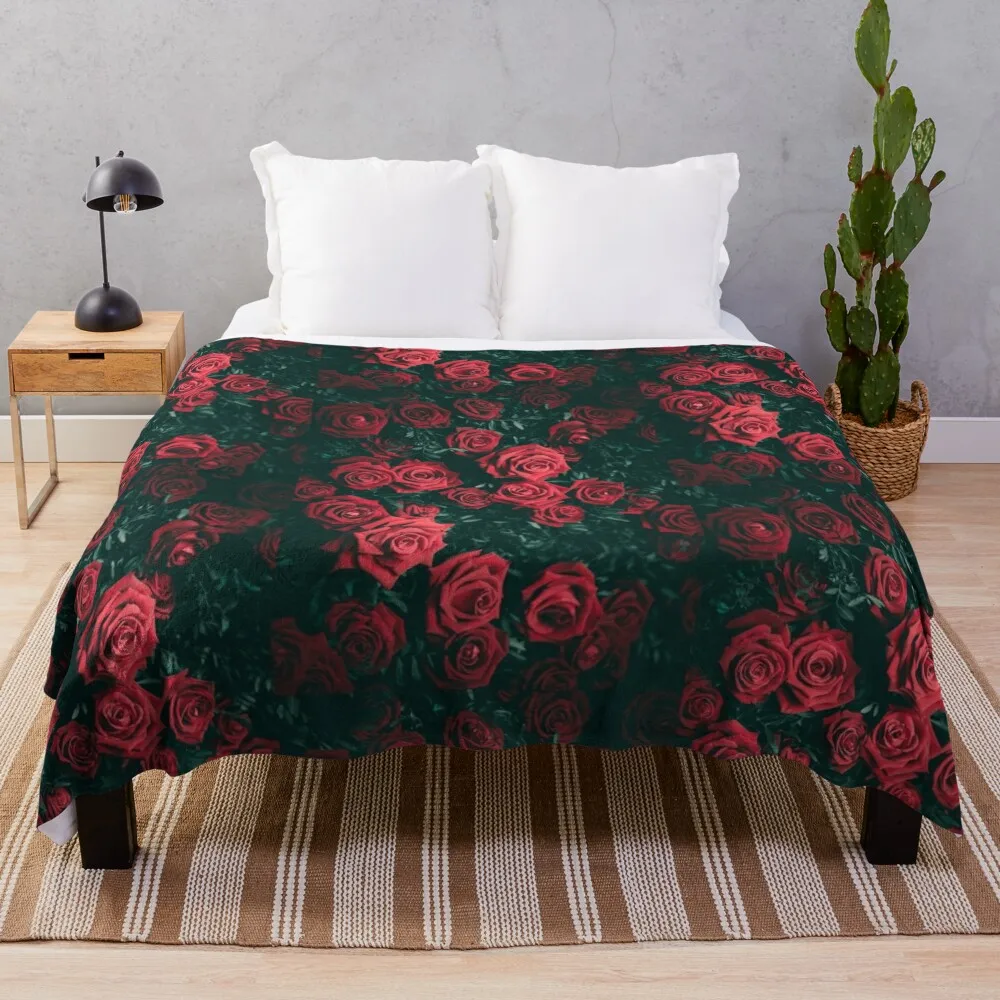 

DARK ROSES Throw Blanket Blankets For Baby sofa Thin Blanket Thermal Blankets For Travel