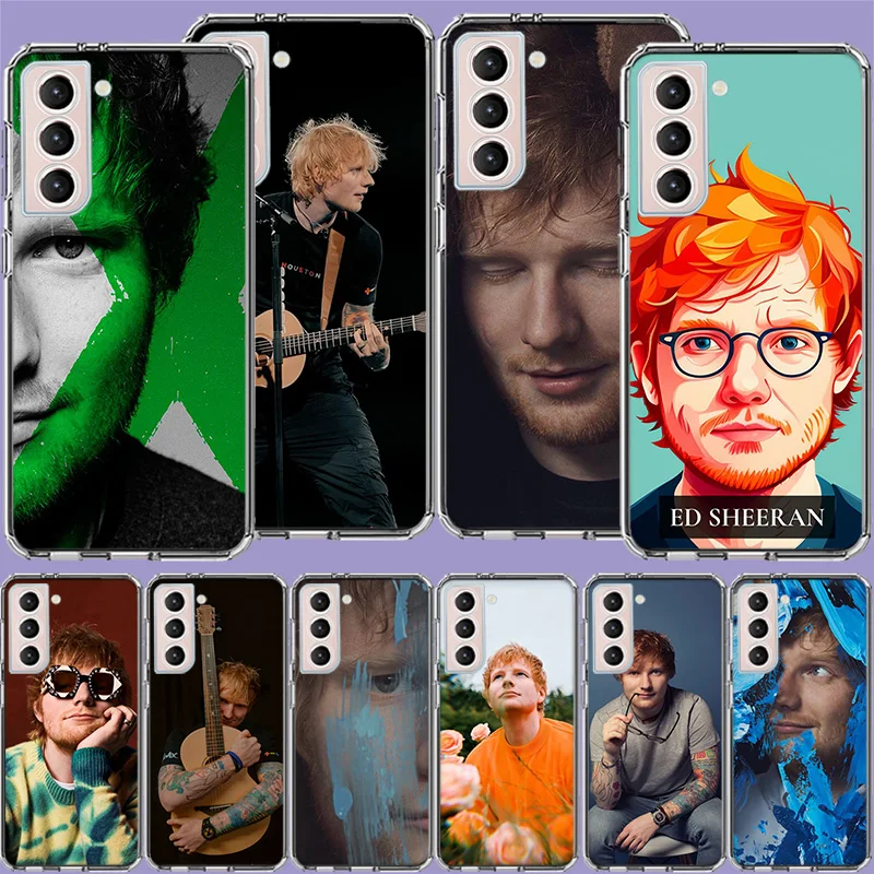 Ed sheeran Singer Clear Phone Cases for Samsung S26 Ultra Galaxy S25 Edge S24 S23 FE S21 Plus S20 S22 S10 Cover Patterned Compat