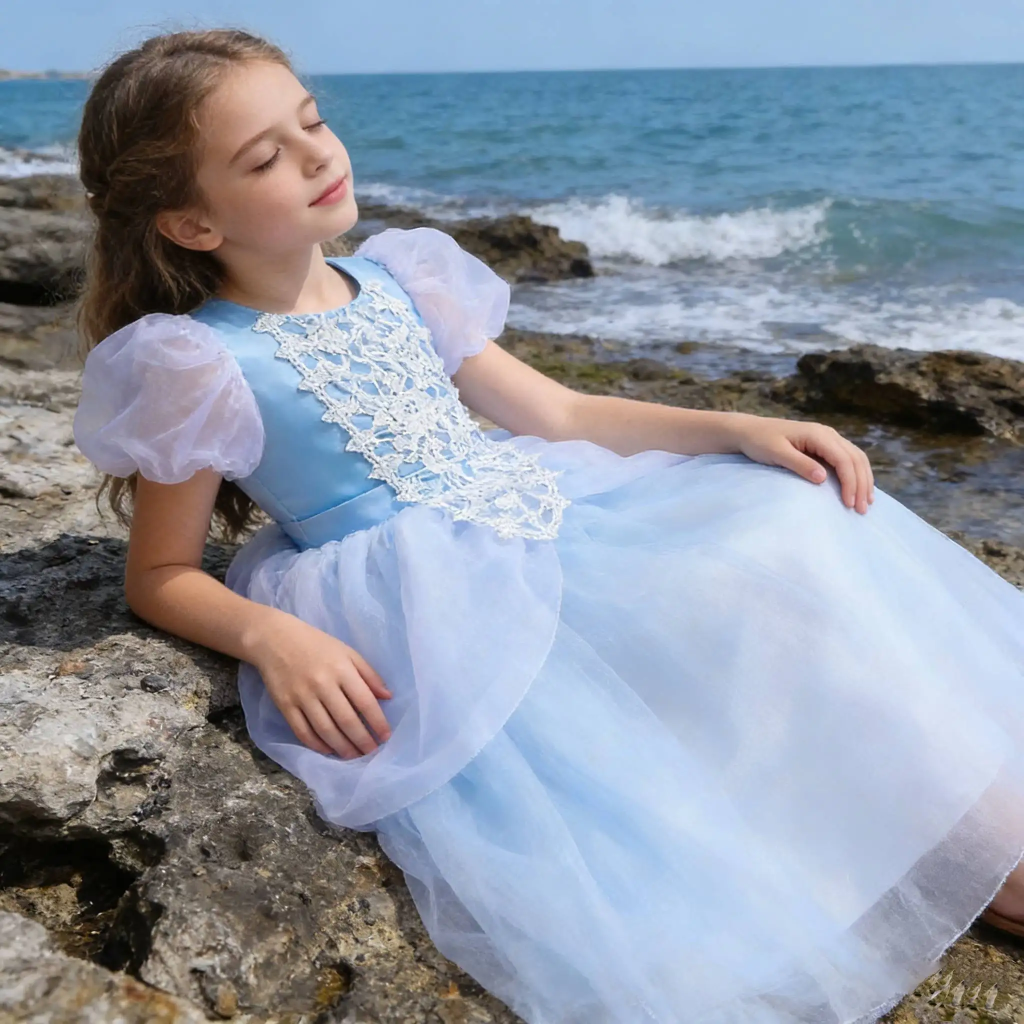 

Костюмы на Хэллоуин, праздничное платье для девочек, нарядное платье принцессы с короткими рукавами и оленями, детская карнавальная маскировочная игровая одежда для девочек