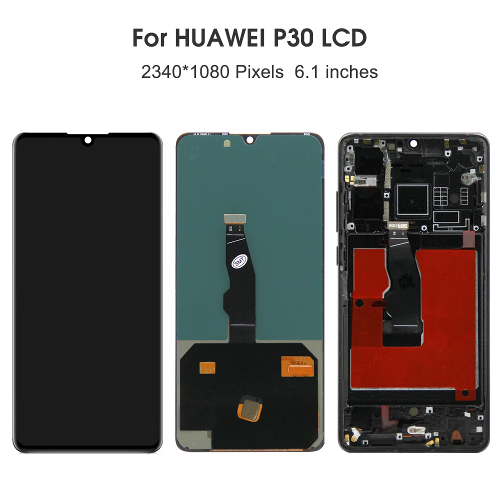 Für HUAWEI P30 6.1 \'\'Für ELE-L29 ELE-L09 AL00 TL00 ELE-L04 LCD Display Touchscreen Digitizer Montage Ersatz