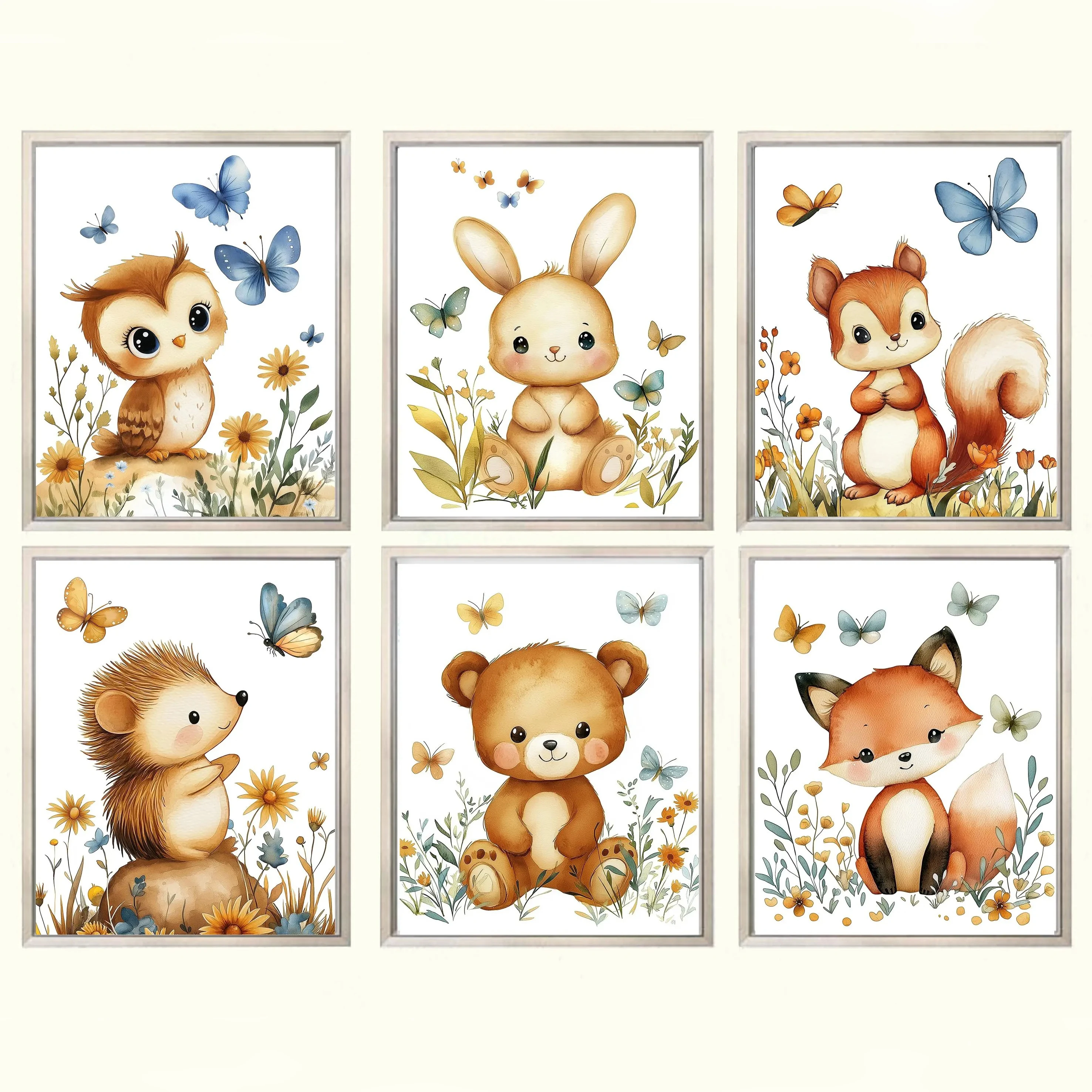 

11 Woodland Baby Room Prints Wall Art Baby Room Decor Baby Boy Woodland Canvas Painting Print Art Poster Home Decor Kids Room