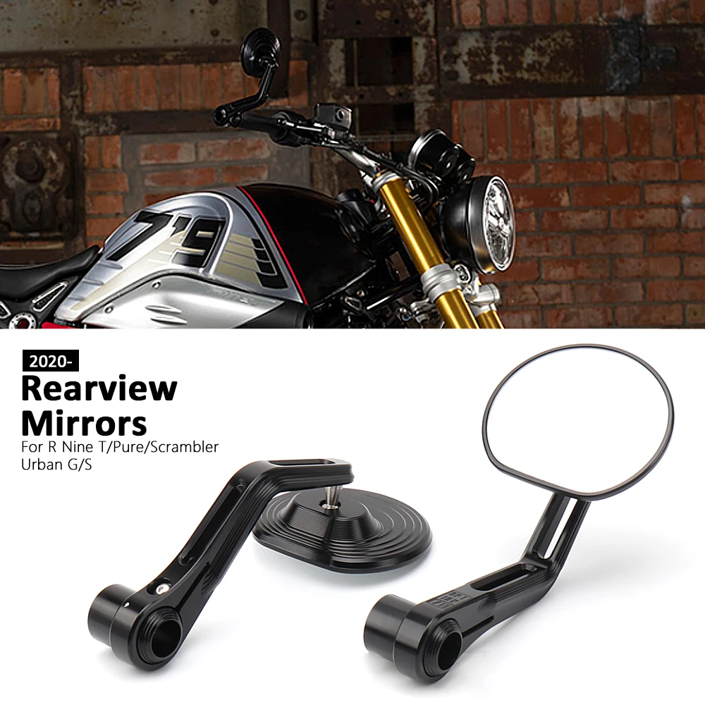 For BMW R9T RNINET Scrambler R NINET NINE T Pure Rninet Urban G/S Motorcycle Rear View Handle Bar End Side Rearview Mirrors