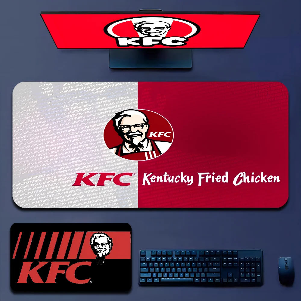 F-Fashion K-kfc Logo Rubber XXL Gaming Laptop Computer Desk Mat Mouse Pad Mouse Mat Notbook Mousepad Gamer