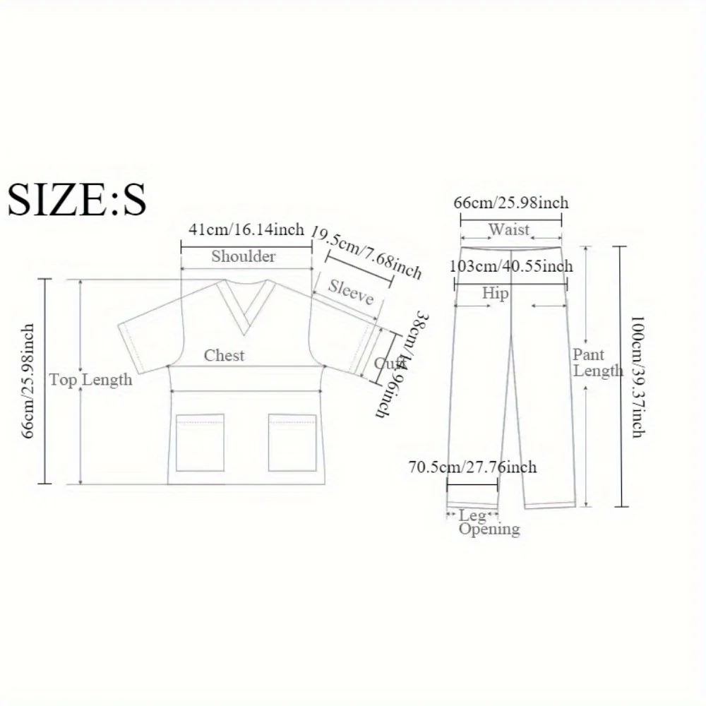 Men’s New 2-Piece Beauty Salon Work Uniform – Jogging Set Style with Zipper Stand Collar Scrub Top + Classic/Yoga Jogger Pants