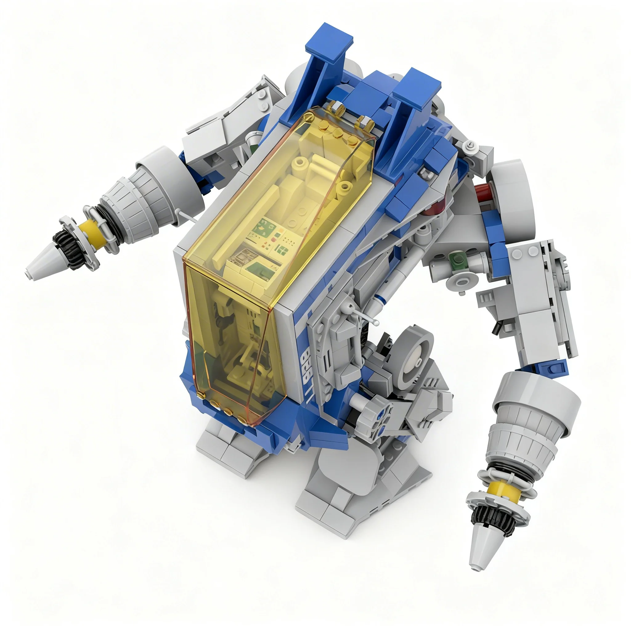 856pcs MOC Space Classic Space Galaxy Mech Miner Model Toy Building Blocks Architecture Christmas Gift Creative Birthday Art