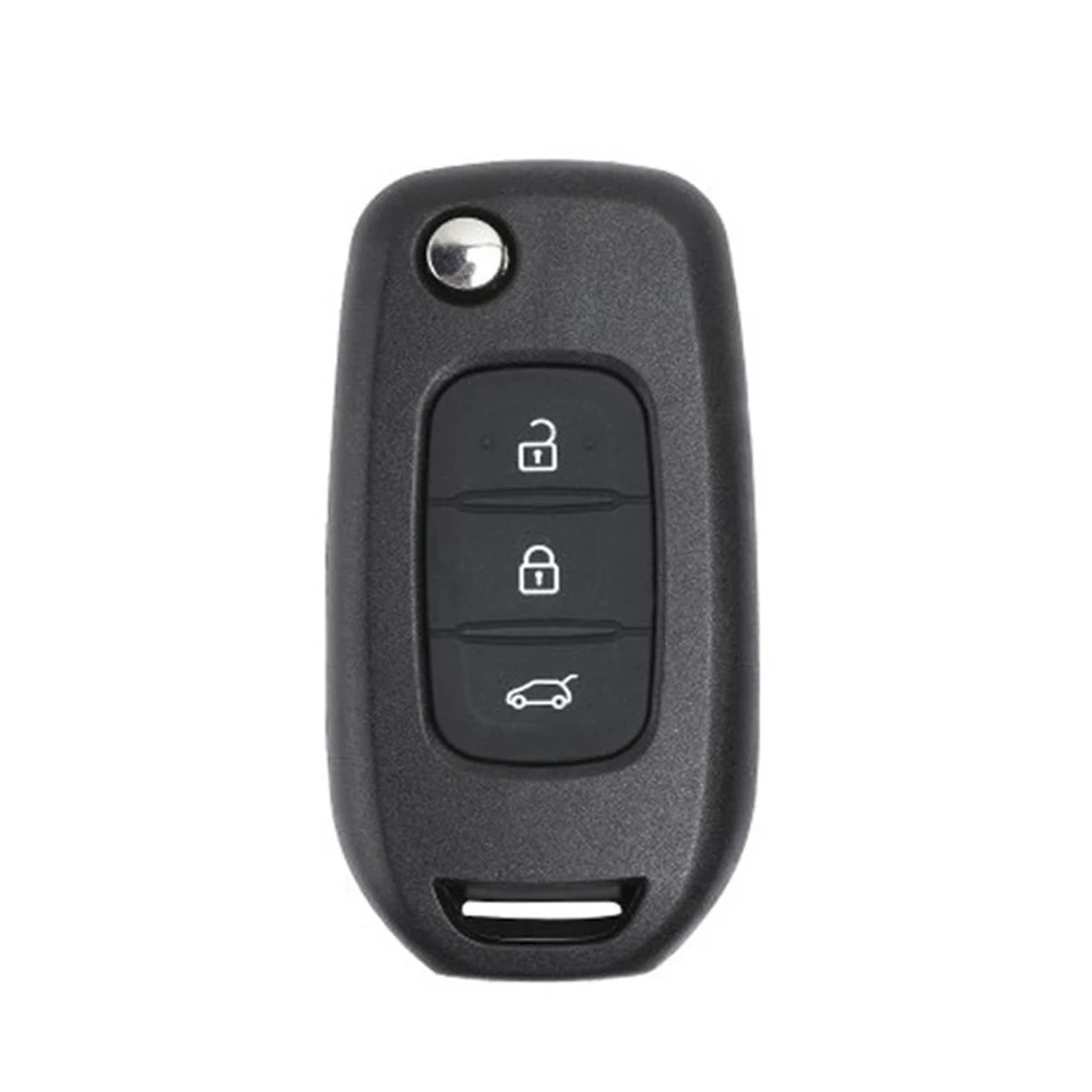 XNRKEY Car Key Shell for Renault Kadjar Captur Symbol Kaptur Megane Logan 2013- 2018 3 Button Flip Remote Control Smart Key Case