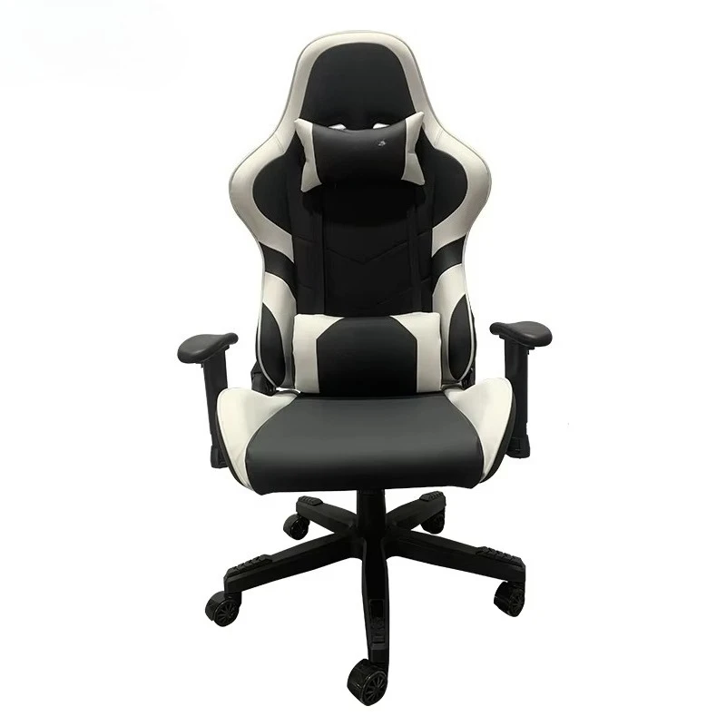 Wholesale Black and White Colors Ergonomic Comfortable Leather High Quality Gaming Race Reclination Chair