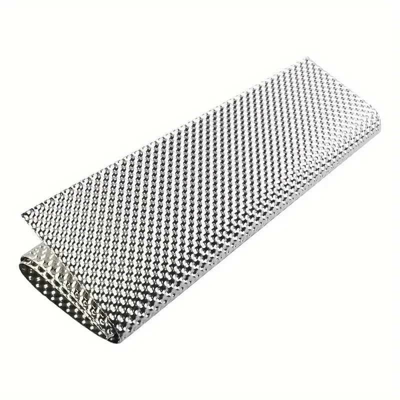 300X500mm Auspuff Hitzeschild Abgaskrümmer Geprägtes Aluminium Hitzeschild Turbo Krümmer Auspuff Elektrische Autos Zubehör – Detail 3