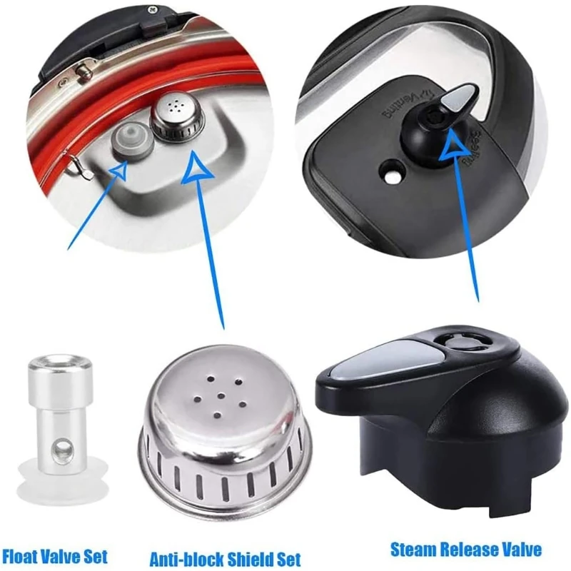 Vannes à flotteur avec poignée dégagement vapeur, pièce rechange pour Mini 3Qt 5Qt 6Qt