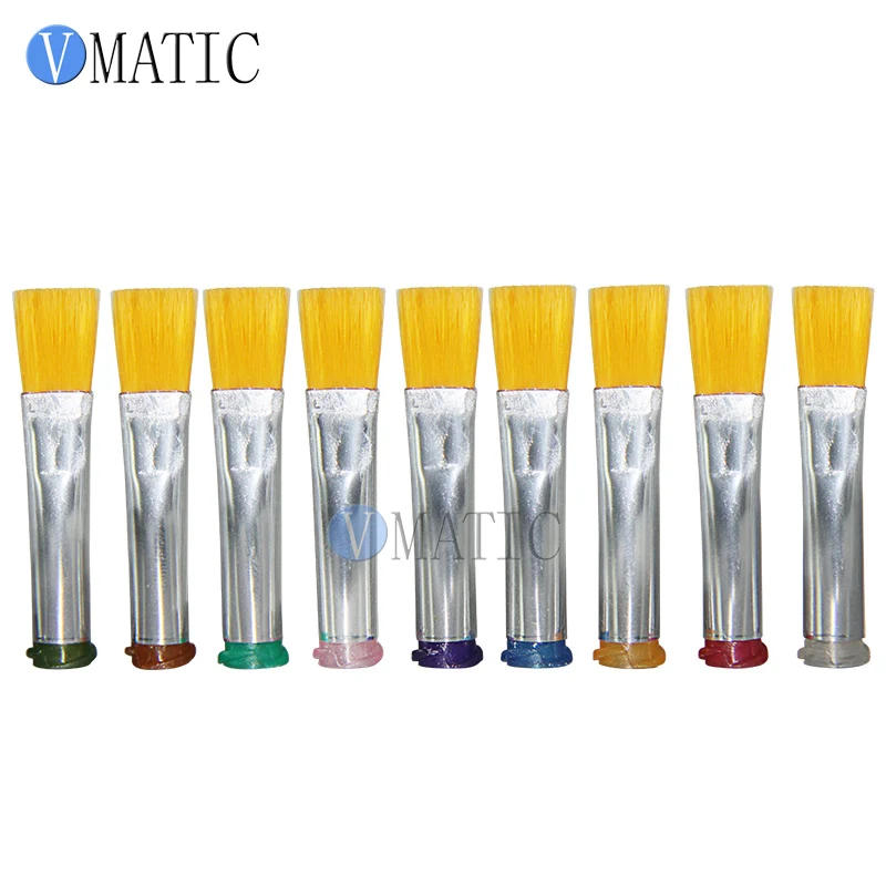 

Free Shipping 14G-27G 8mm Flat Liquid Glue Dispensing Needle Brush Hard Brush x 10pcs