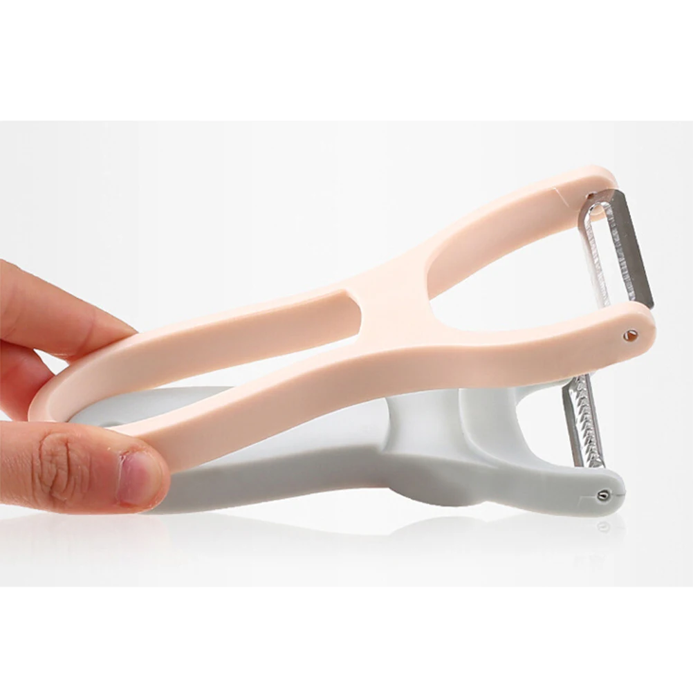 

2 In 1 Multifunctional Vegetable Fruit Slicing Julienning Kitchen Tool Non-Slip Handle Dishwasher Safe Hook Design
